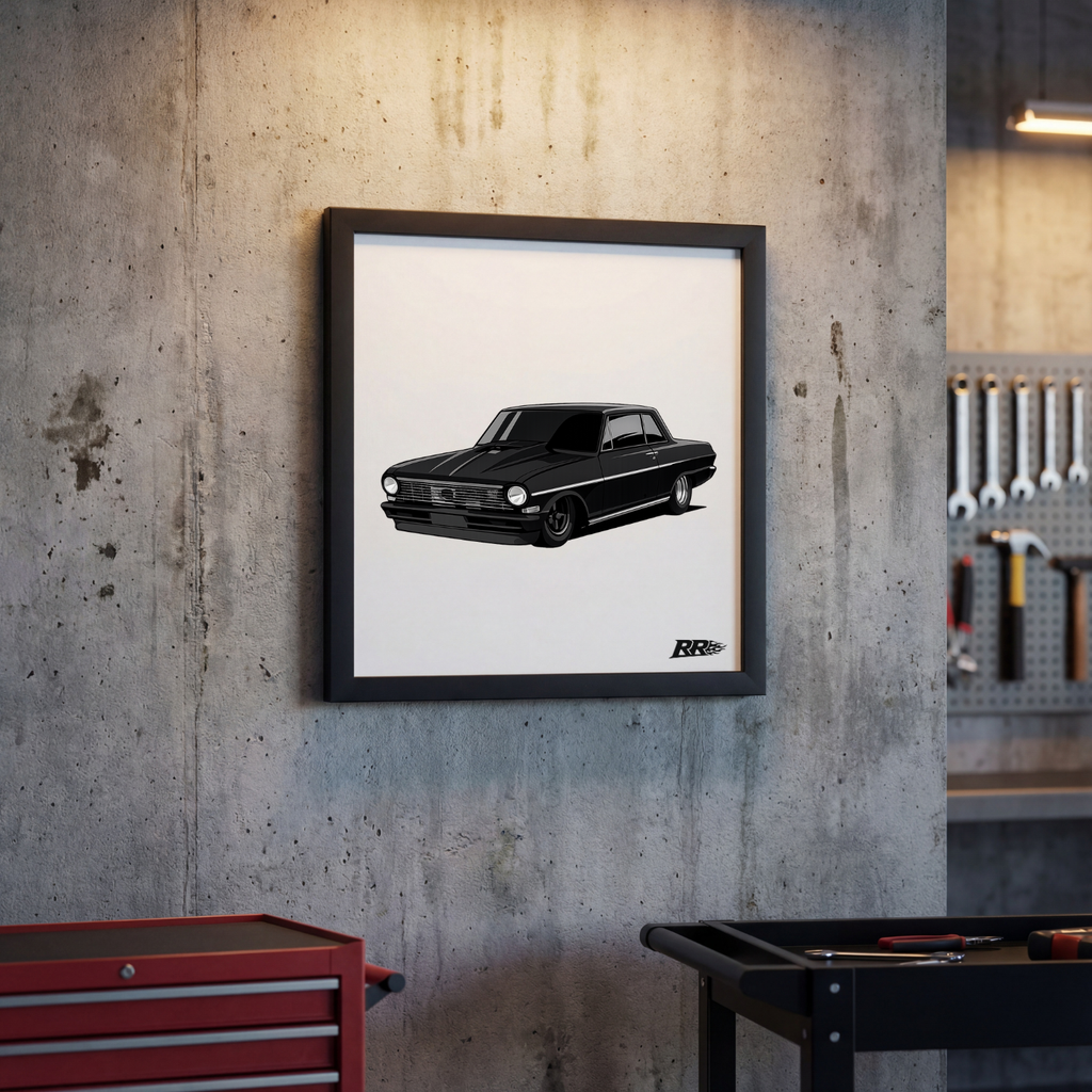 Custom Car Wall Art — Framed Print