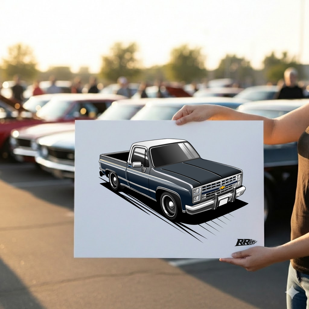 Custom Car Wall Art — Poster