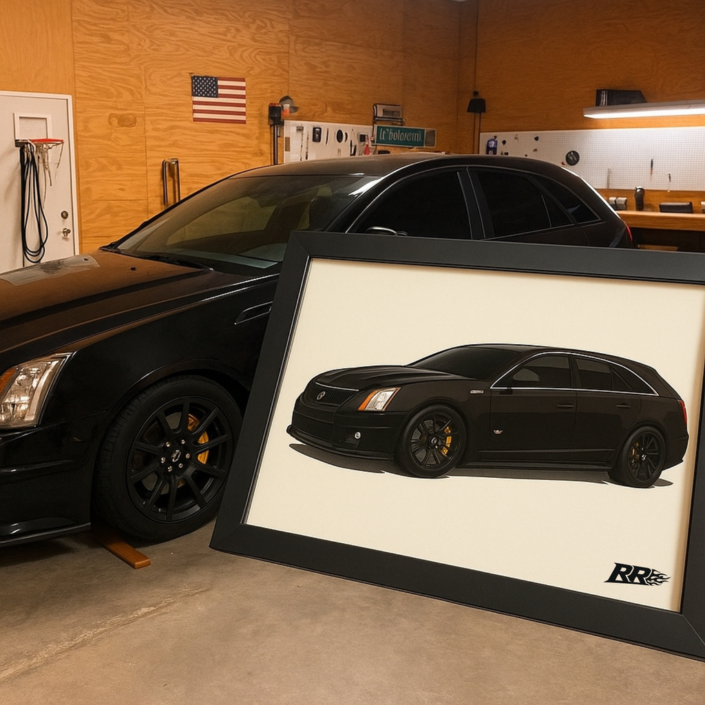 Custom Car Wall Art — Framed Print