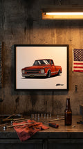 Custom Car Art Framed Print